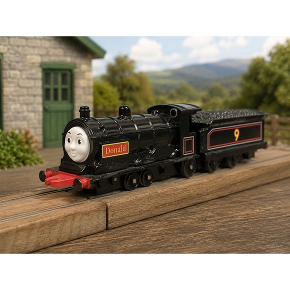 Thomas the Tank Engine Other - Thomas The Tank Engine Donald No. 9 Ertl Die Cast Train 1992 Gullane Vintage